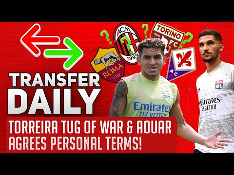 Torreira Tug Of War & Aouar Agrees Personal Terms! | AFTV Transfer Daily