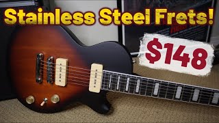 Video thumbnail for Stainless steel frets and bone nut, but do the P-90 pickups sound good? Grote LPS-023 full review by The Bald Shredder