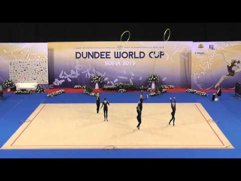 FIG RG Dundee World Cup 2015 - Finals - Ukraine - 6 clubs + 2 hoops