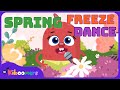 Spring Freeze Dance - THE KIBOOMERS Preschool Movement Songs - Brain Break