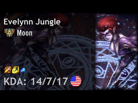 Evelynn Jungle vs Olaf - Moon - NA Challenger Patch 6.19