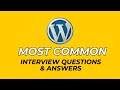 Wordpress Interview Questions And Answers For 2026