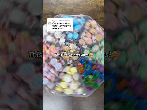 🎪🌊Let’s make a SALT WATER TAFFY Candy Platter! Which flavour are you grabbing first?!🌊🎪 #shorts