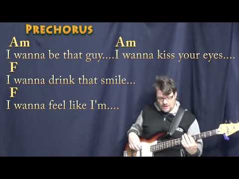 Shivers (Ed Sheeran) Bass Guitar Cover Lesson in Am with Chords/Lyrics