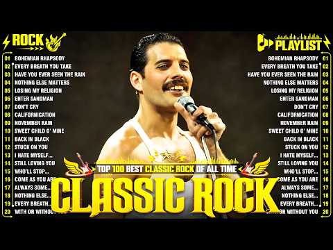 Top 500 Classic Rock Songs 70s 80s 90s ⚡ Queen, Guns N' Roses, Metallica, AC/DC, Aerosmith, Bon Jovi