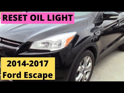 How to "Reset oil light 2014 - 2017 Ford Escape"  DIY