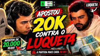 BKINHO APOSTOU 20K NESSA PARTIDA CONTRA O LUQUET4 | VISÃO BKINHO