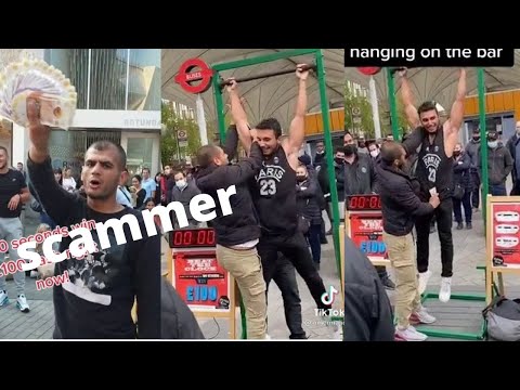 VIRAL 100£ Hanging/Spinning Bar challenge Carnival Scam game TikTok allandude 2021