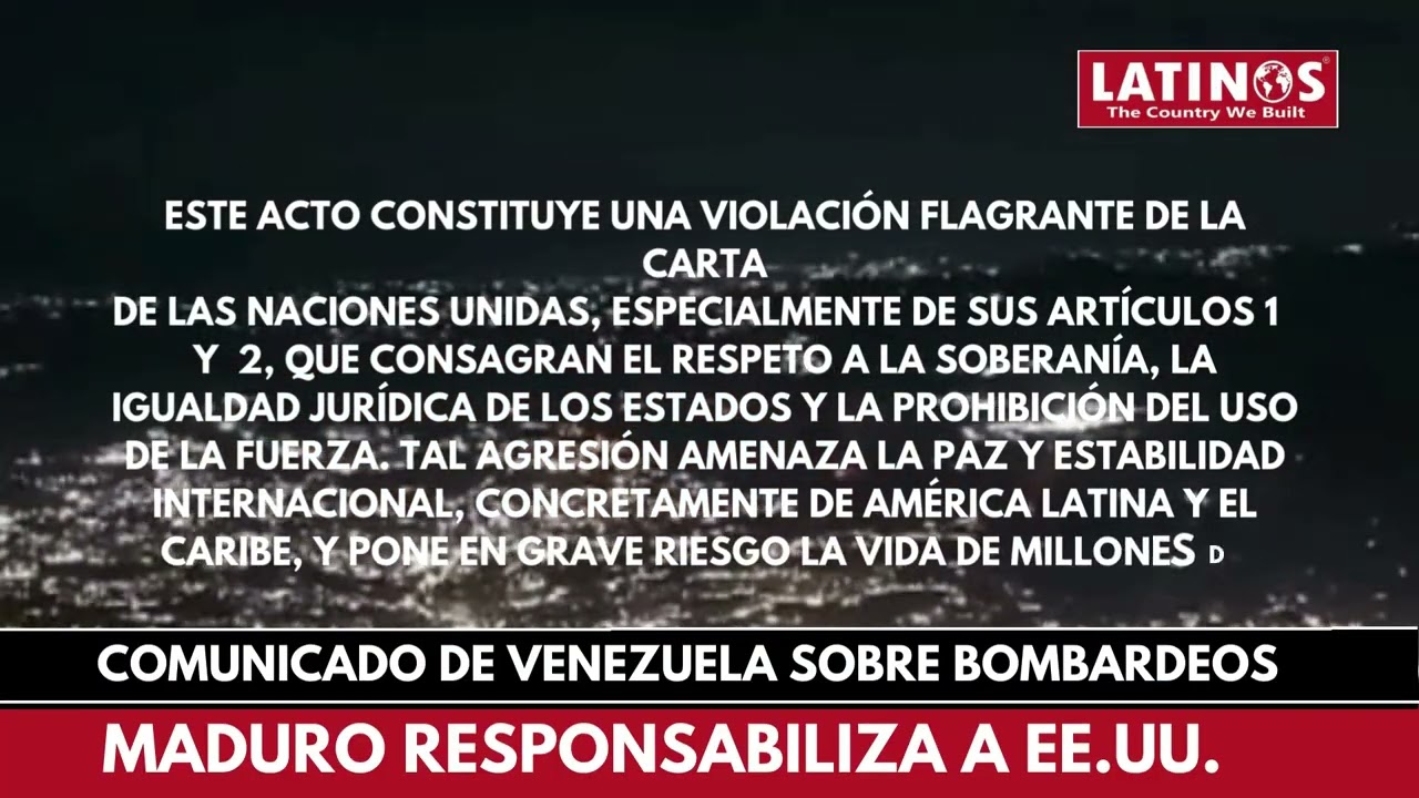 Comunicado de Maduro contra EEUU