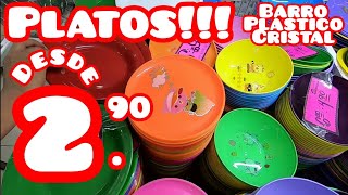 Platos barro cristal plástico y más desde $2.90 precios para revendedores mayoreo desde una pieza!!!