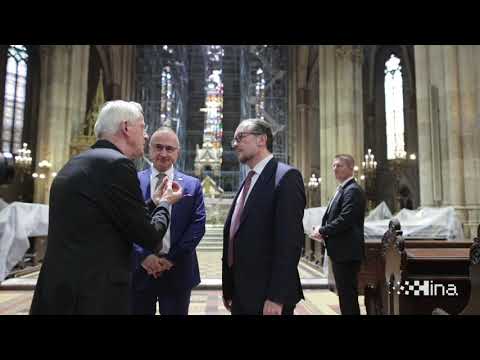 Grlić Radman s austrijskim kolegom Schallenbergom obišao Zagrebačku katedralu