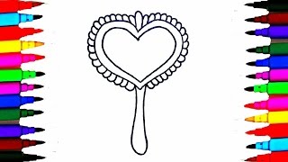 Coloring Pages Make-Up l Mirror l Blush l Girls Stuff Drawing Pages To Color For Kids