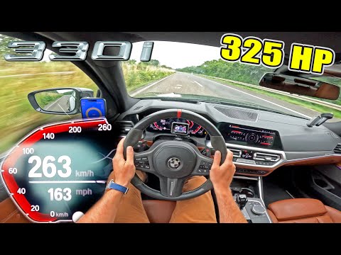 325HP TUNED BMW 330i G20 // TOP SPEED POV on AUTOBAHN