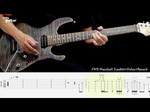 X Japan -  Endless Rain Guitar Solo Lesson With Tab(Slow Tempo)