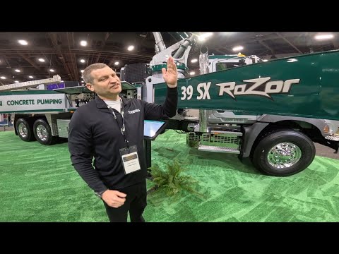 SCHWING 39 SX “RAZOR” boom pump at World of Concrete Las Vegas 2026 