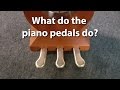 What do the pedals on a piano do?