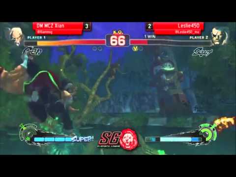 DM MCZ Xian (Gen) vs Leslie450 (Sagat) pt2 - FT5 Deuce rules (SEL SFAL Sn1)