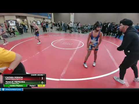 102 Lbs Champ. Round 1 - Teague Piepkorn, ReZults Wrestling Vs Cayden Person, Mission Wrestling Cl