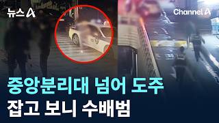 중앙분리대 넘어 도주…잡고 보니 수배범 / 채널A / 뉴스A