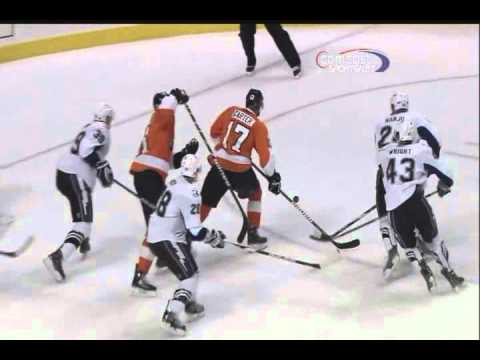 Jeff Carter scores vs the Lightning - 11-18-10