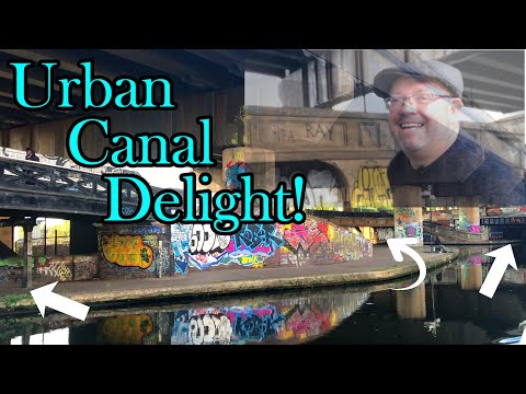 Narrowboat Under Spaghetti Junction! Narrowboater Revells in quite a Foreboding Urban Jungle! #109