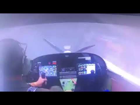 deployment of a BRS ballistic parachute during spin recovery testing of an LSA aircraft