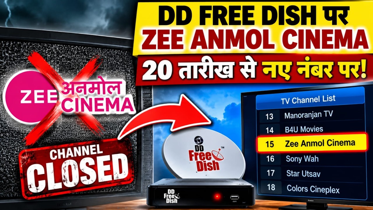 Zee Anmol Cinema 20 October se Change Ho Raha Hai