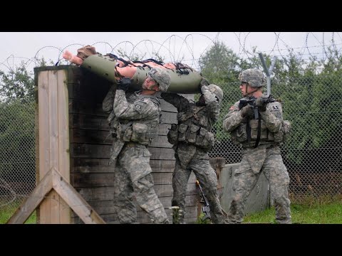 U.S. Army Soldier Vs US Marine Obstacle Course Battle