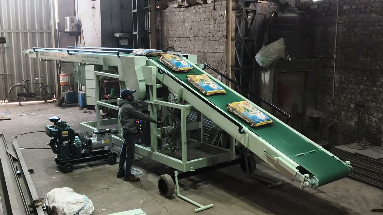 Diesel Genset Operator Truck Loading Conveyor