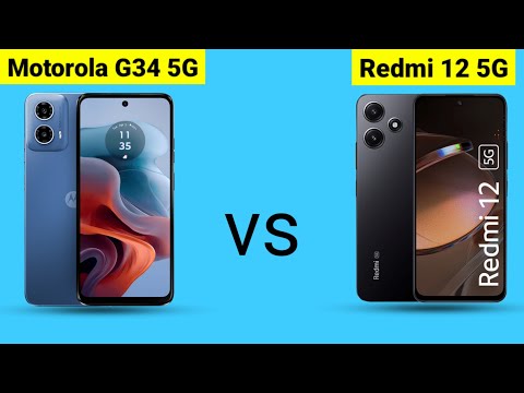 Moto G34 5G vs Redmi 12 5G - Phone Comparison #redmi125g #motog345g