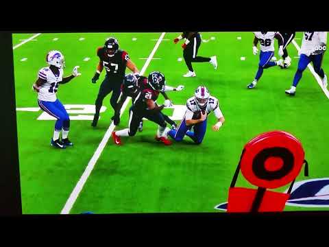 Josh Allen #17 fumble review Bills/Texans