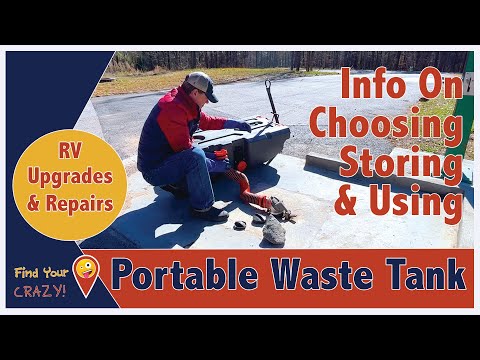 Portable RV Waste Tanks 101 - How To Choose, Store & Use Yours: Full Time RV Family of 9