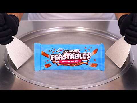 Feastables Chocolate - Ice Cream Rolls | Satisfying Visual ASMR