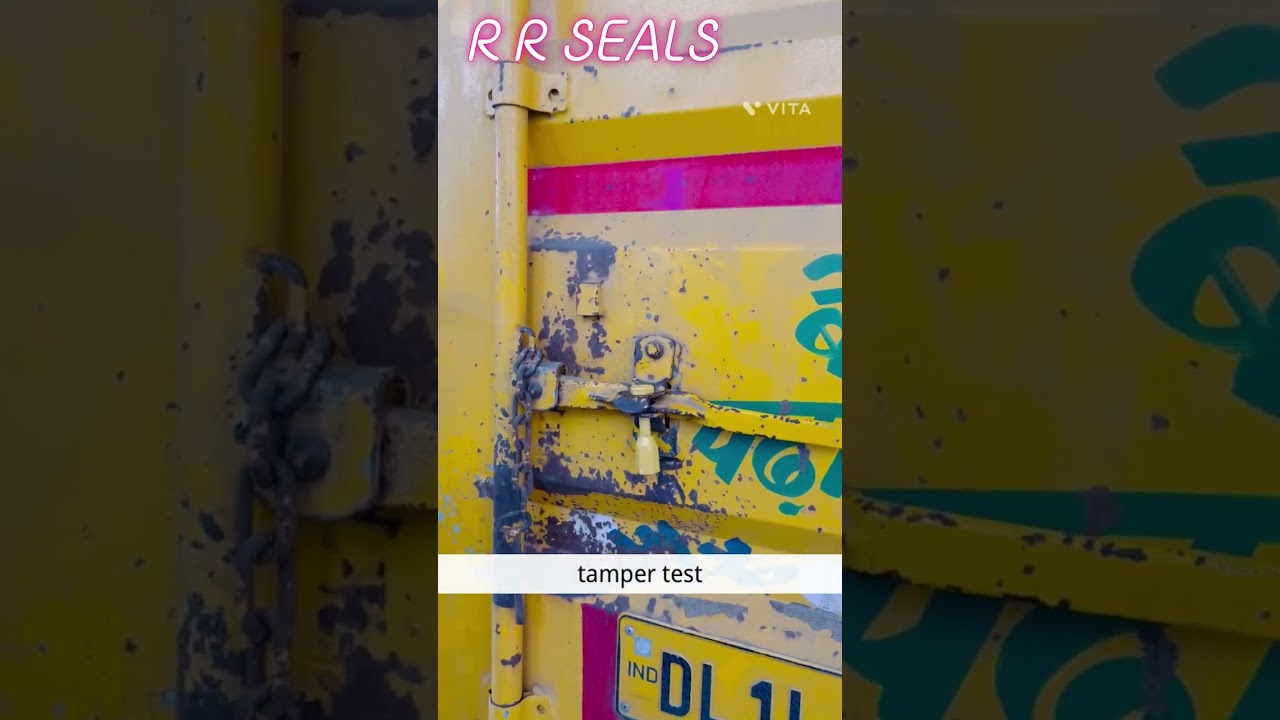 One time lock container seal