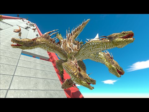 Units run off the high slide and all survivors fight the boss - Animal Revolt Battle Simulator