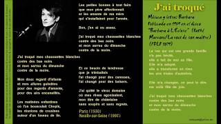 J'ai troqué (Barbara) - Barbara