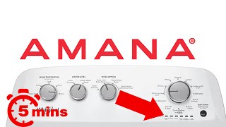 Amana Washer Stuck on Final Spin