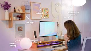 I Built My DREAM Aesthetic Office & Desk Setup! ☁️✨