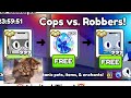 Opening The Cops VS Robber Pack Till I Get a FREE HUGE in Pet Simulator 99