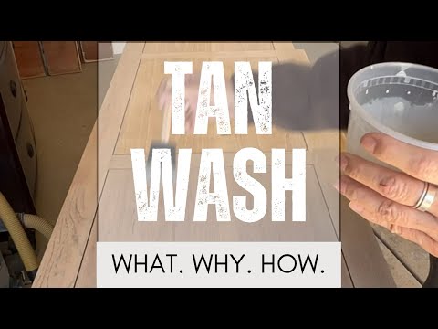 Tan wash. The essential process to get that perfect natural wood finish.