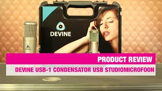 Review Devine PRO-USB1 condensator USB studiomicrofoon