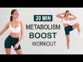 20 Min MORNING METABOLISM BOOST All Standing Full Body Fat Burning Workout No Repeat