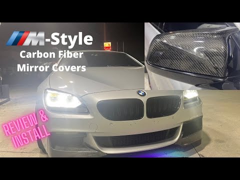 M-Style Carbon Fiber Mirror Cover Review/Install F01 F02 F06 F07 F10 (F06 640i GranCoupe)