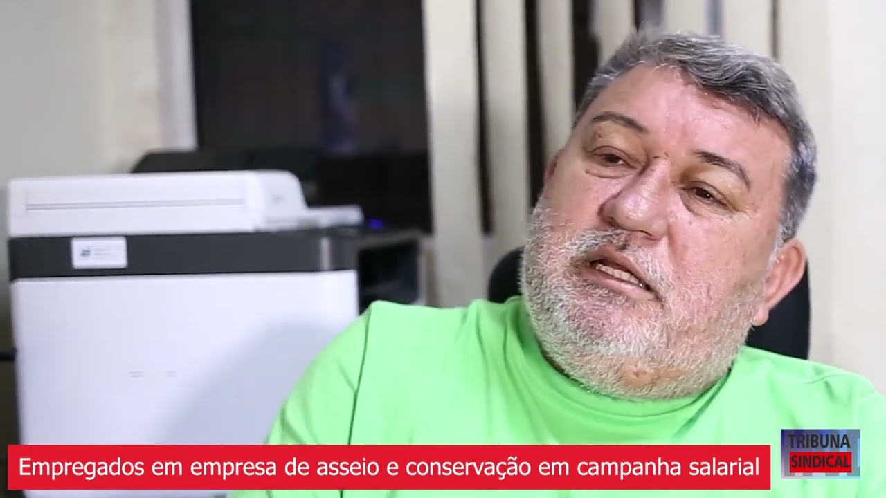 Trabalhadores em empresa de asseio e conservação em campanha salarial