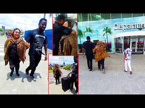 UTAPENDA! MAHABA YA WASTARA NA DUDUBAYA WAKIWA AIRPORT SAFARI YA INDIA DUDUBAYA KUTIBIWA...