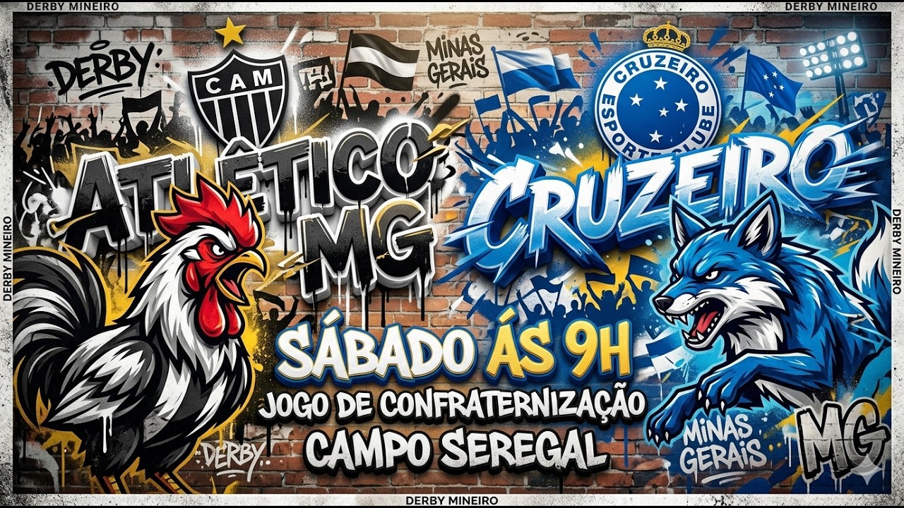 ATLETICO x CRUZEIRO - JOGO CONFRATERNIZAÇÃO - PATOS DE MINAS