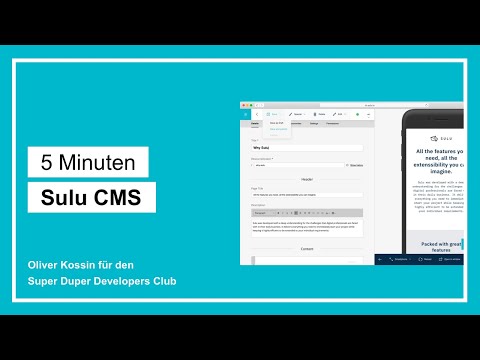 5 Minuten - Sulu, das CMS für Symfony-Entwickler