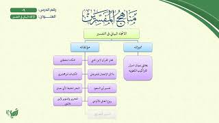 صورة 9- مناهج المفسرين (مشجر) | الإتجاه البياني في التفسير