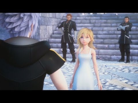 Riku and Naminé's Romantic Disney Scene