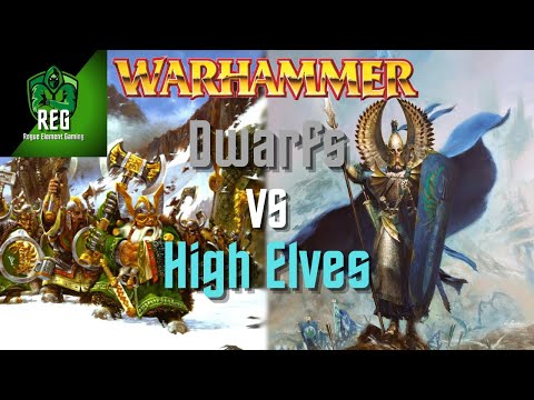 Warhammer Fantasy 6th Edition Battle Report | Dwarfs vs High Elves